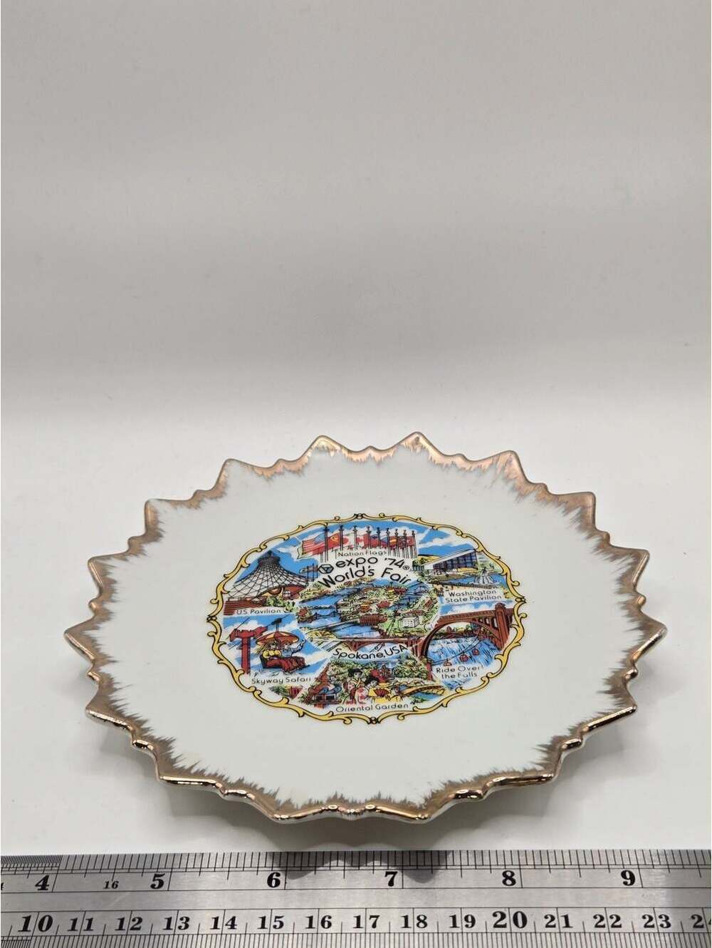 Vintage Expo '74 World's Fair Spokane Souvenir Decorative Plate